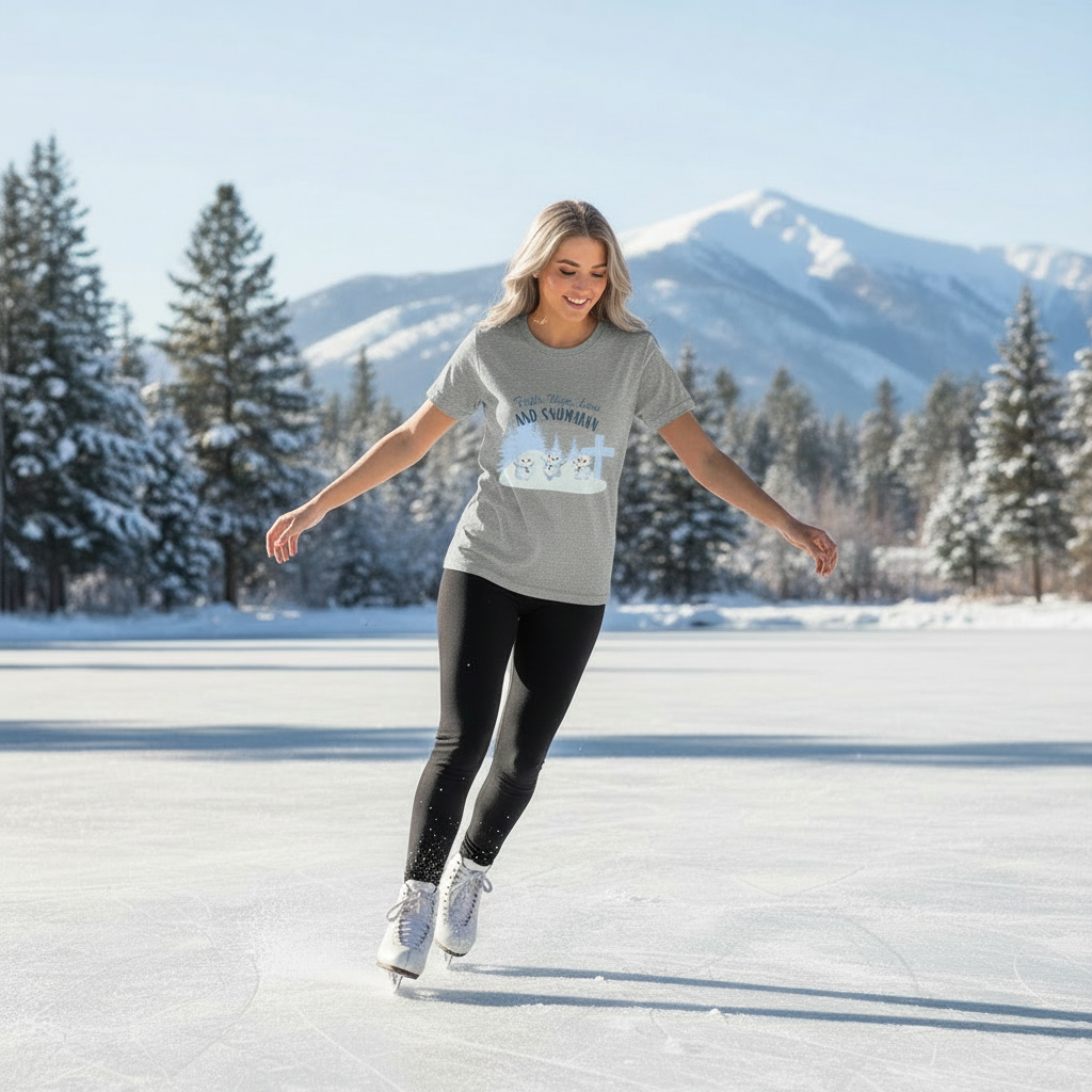 Faith, Hope, Love Snowman Tee