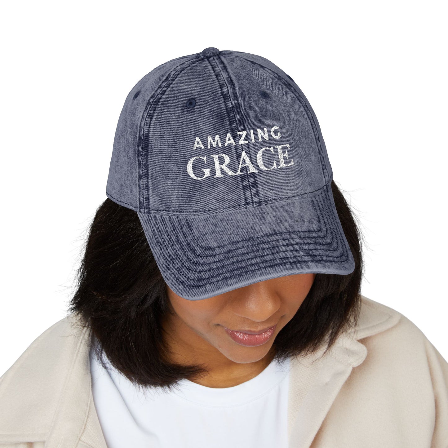 Amazing Grace Vintage Cap (Embroidery)