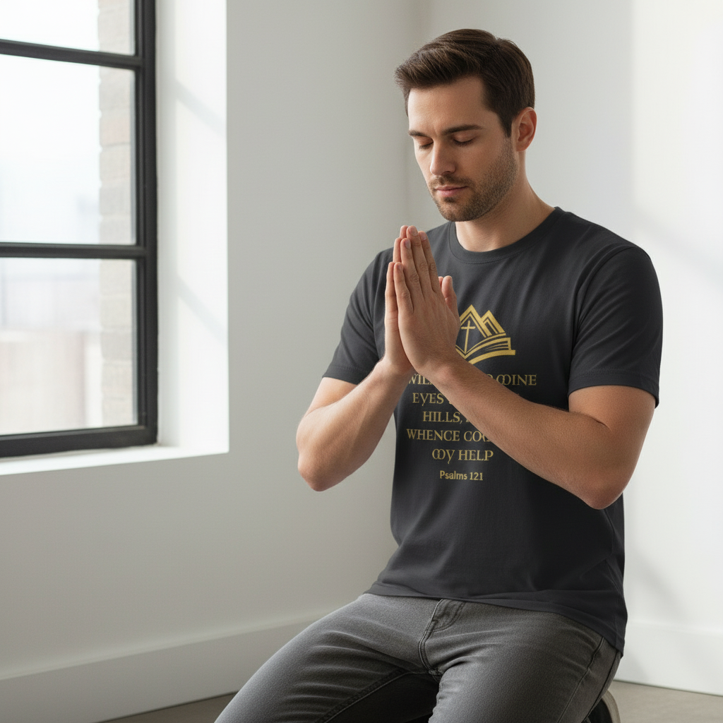 I lift my eyes up to the mountains - Tee