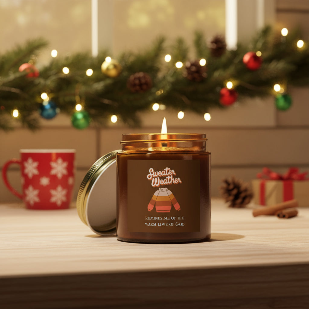 Coconut Apricot Scented Candle - Cozy Fall Vibes, Perfect Gift for Home, Aromatherapy, Relaxation, Winter Decor, Seasonal Candle