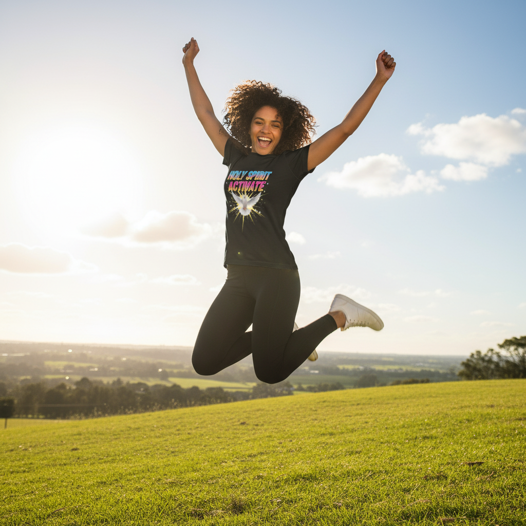 Holy Spirit Activate T-Shirt — Dove Graphic Christian Faith Tee