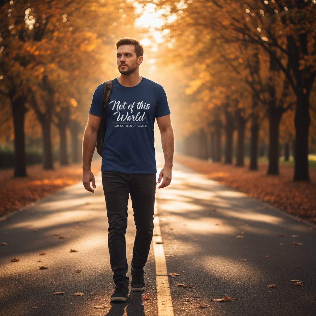 Not of this World - I am a Citizen of Heaven. Jersey Short Sleeve Tee