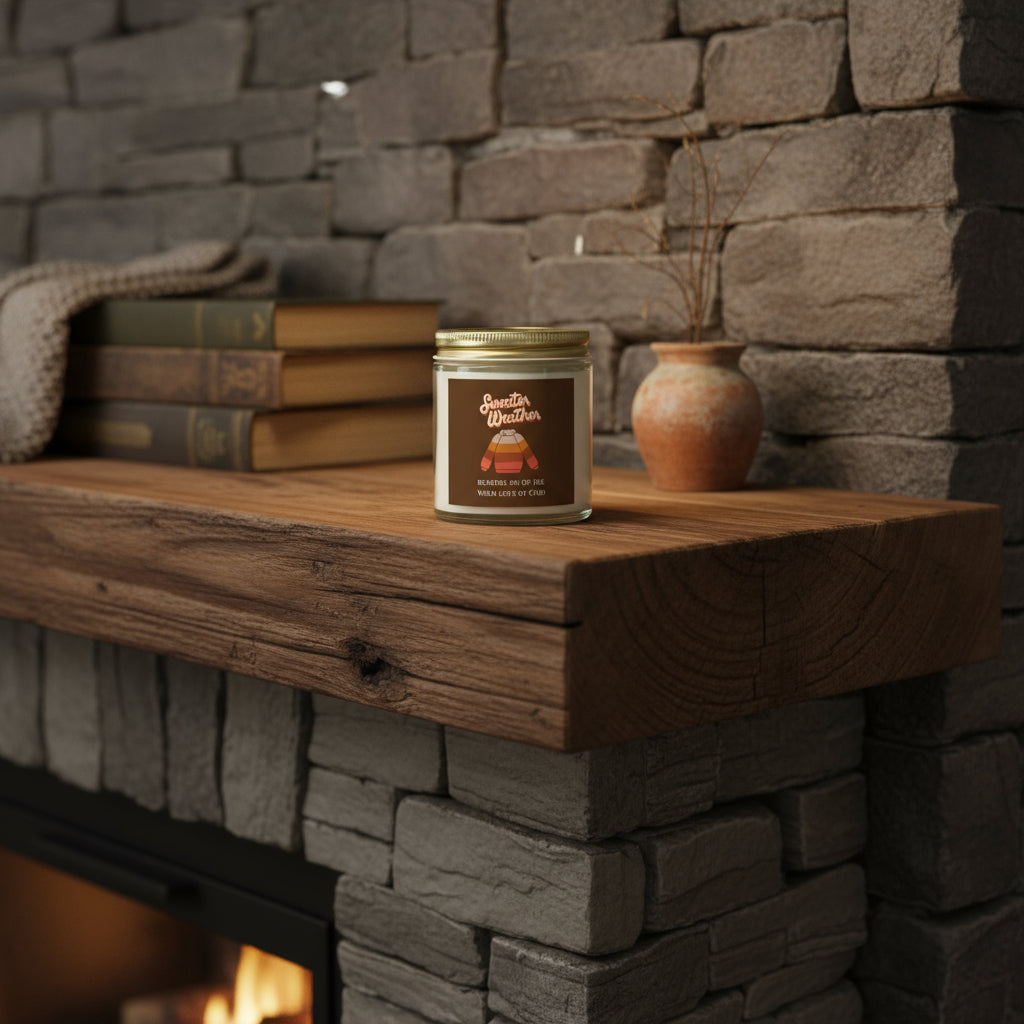 Coconut Apricot Scented Candle - Cozy Fall Vibes, Perfect Gift for Home, Aromatherapy, Relaxation, Winter Decor, Seasonal Candle