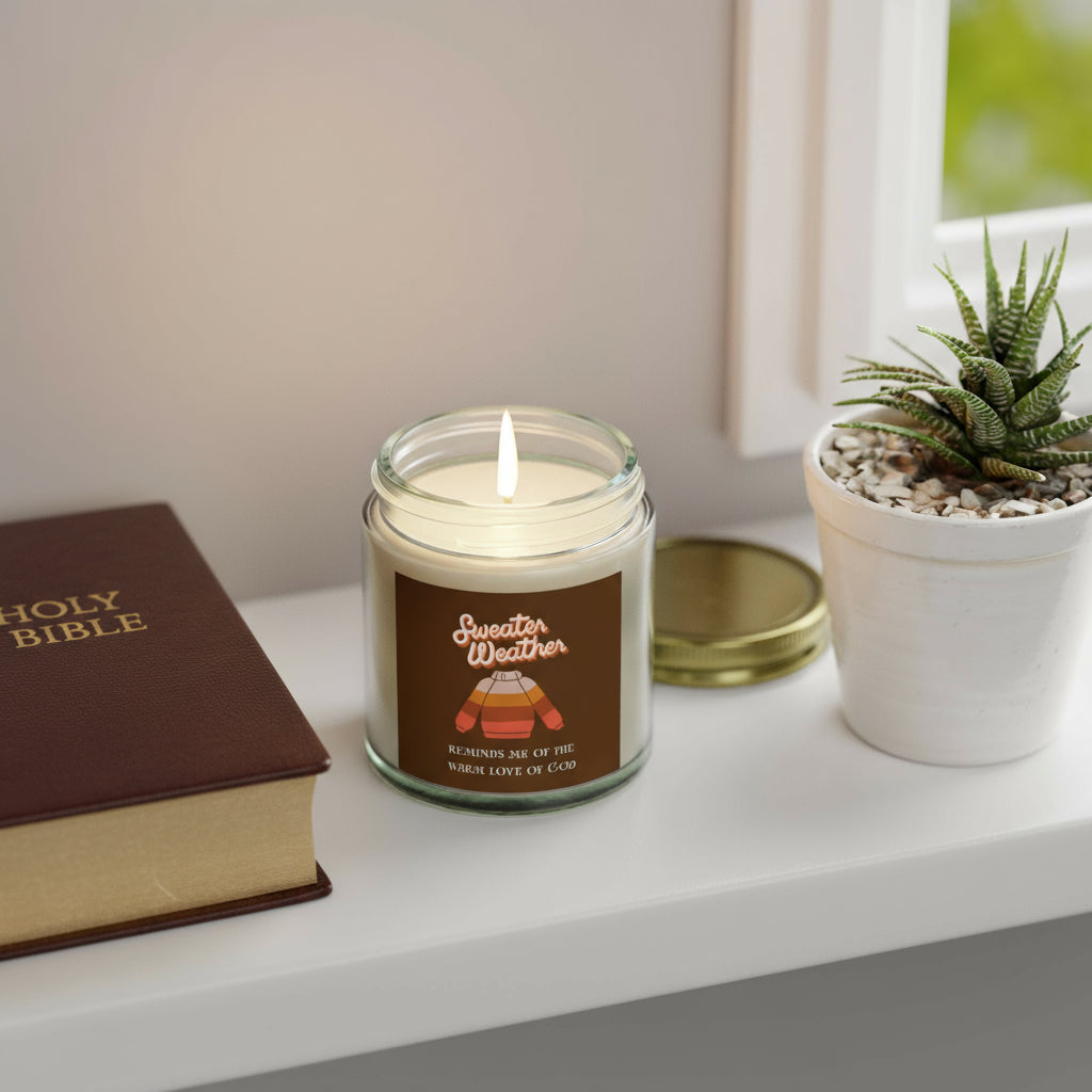 Coconut Apricot Scented Candle - Cozy Fall Vibes, Perfect Gift for Home, Aromatherapy, Relaxation, Winter Decor, Seasonal Candle