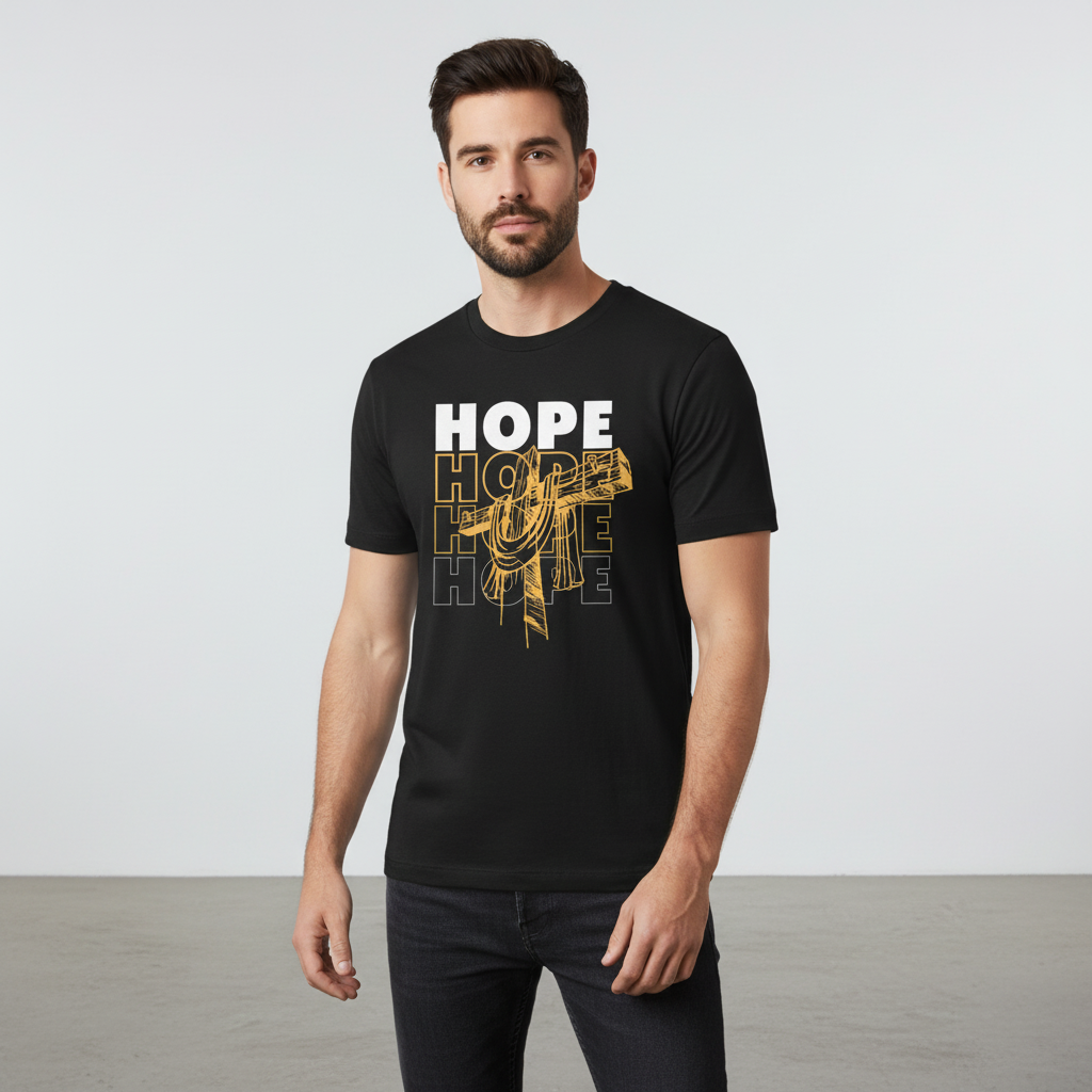Hope Life T‑Shirt — Inspirational Cross Graphic Tee