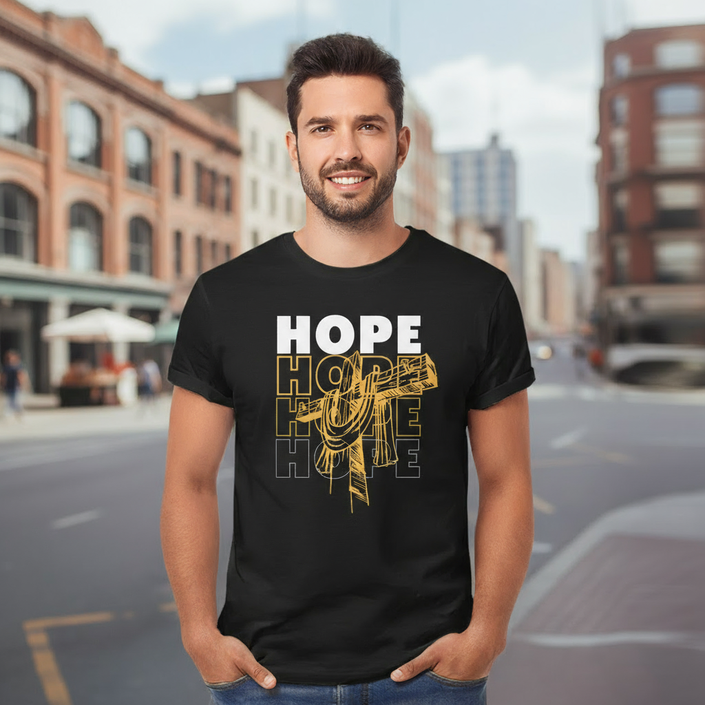 Hope Life T‑Shirt — Inspirational Cross Graphic Tee