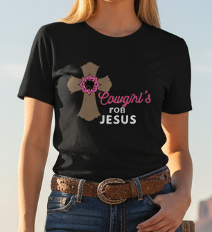 Cowgirl's Faith Unisex Short Sleeve Tee | Graphic Tee, Religious Shirt, Country Style, Gift for Cowgirls, Cute Summer Top