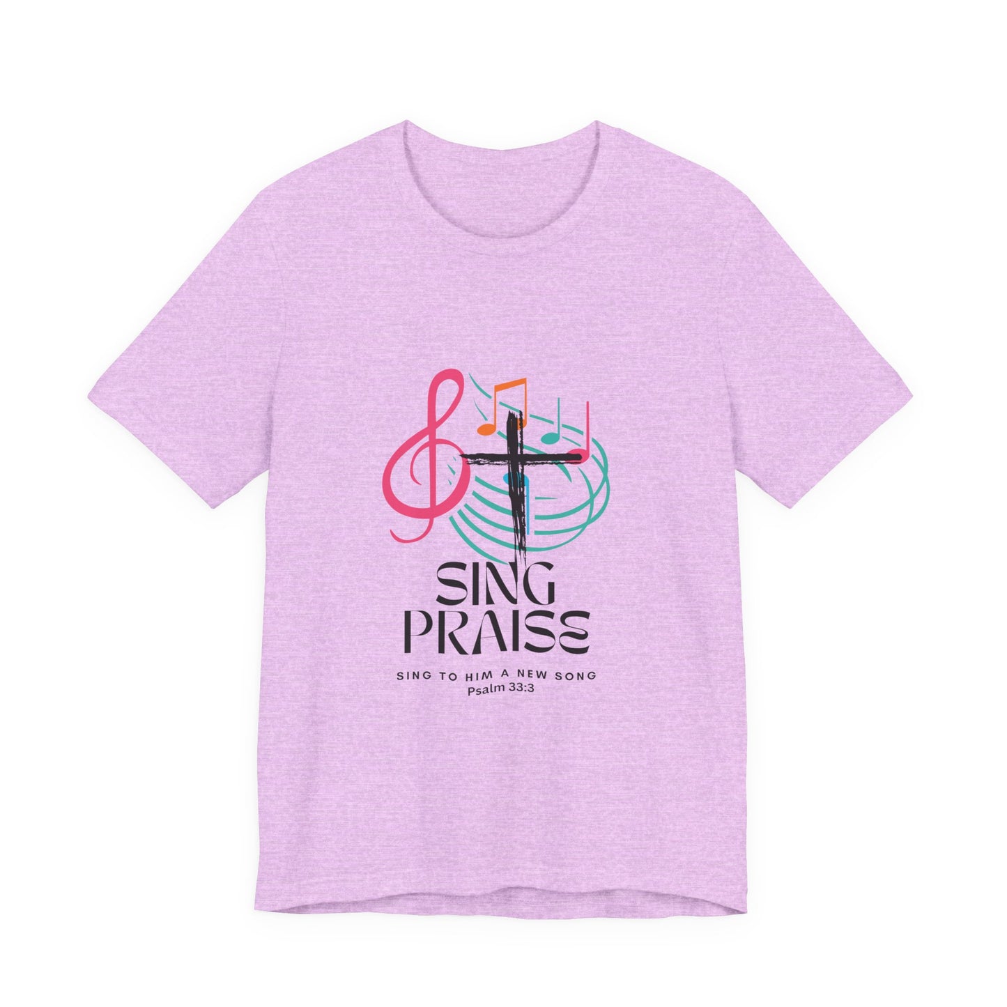 Praise Music Tee, Ideal for Church Events, Faith-Based Gifts, Relaxed Weekend Wear, Uplifting Message Shirt, Perfect for Christians