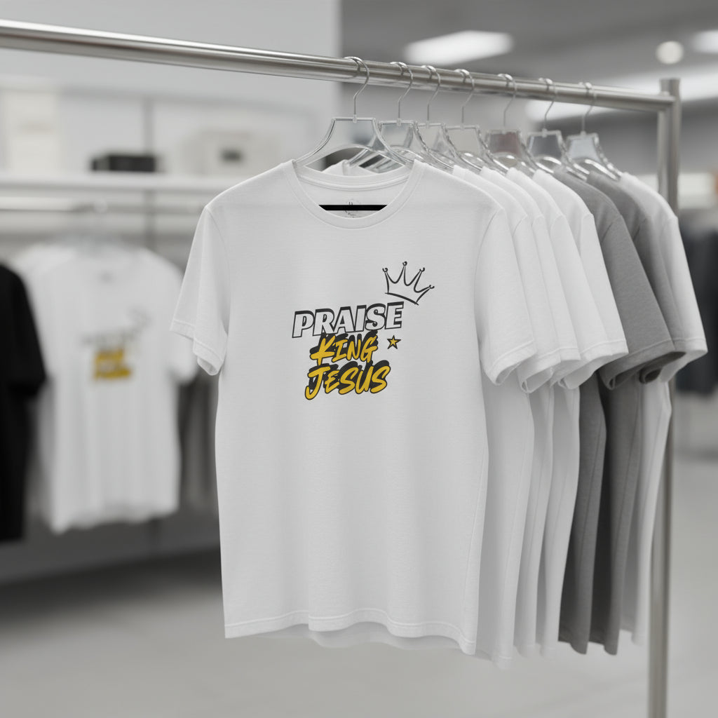 Praise King Jesus Jersey Short Sleeve Tee