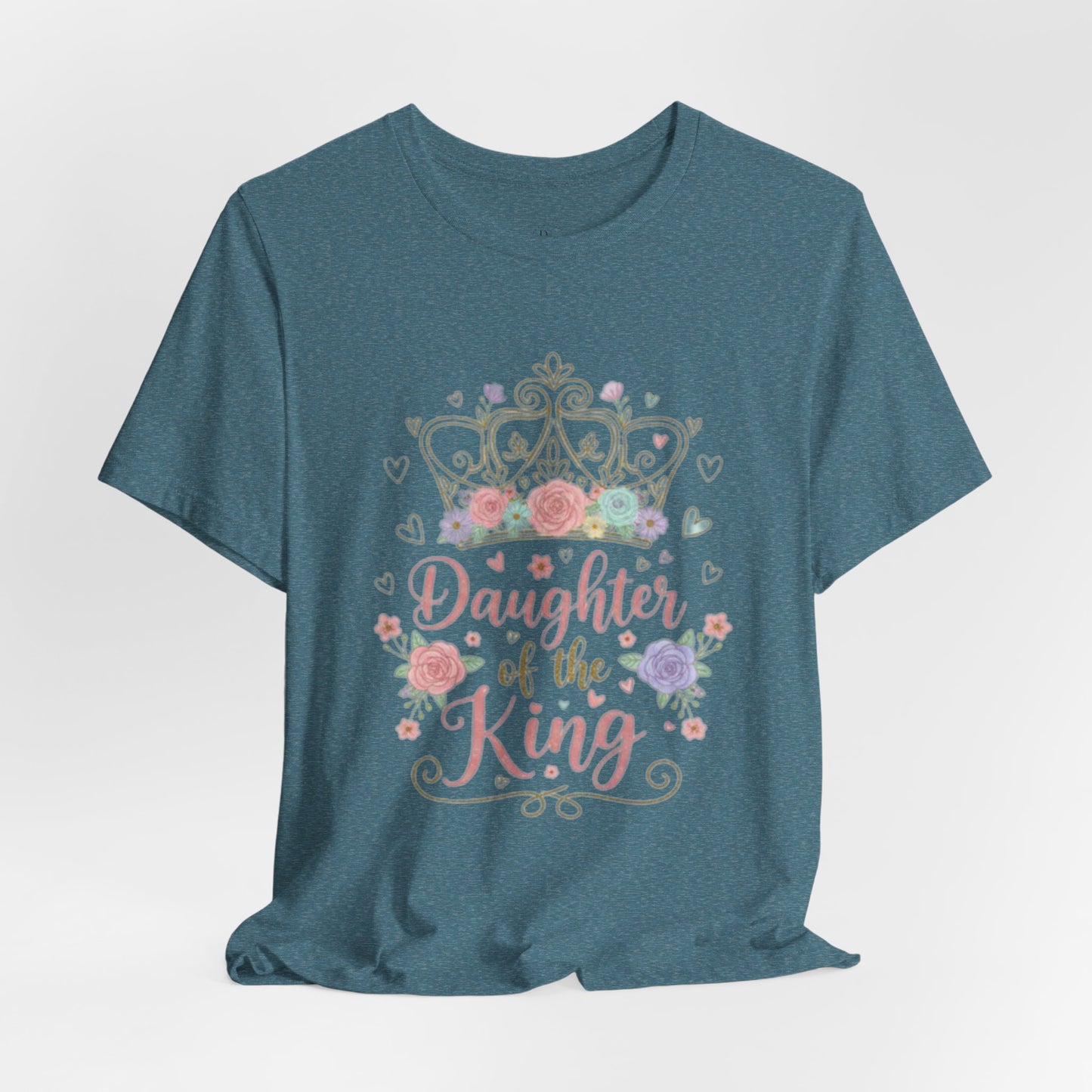 Daughter of the King Tee — Floral Crown Christian Faith T-Shirt