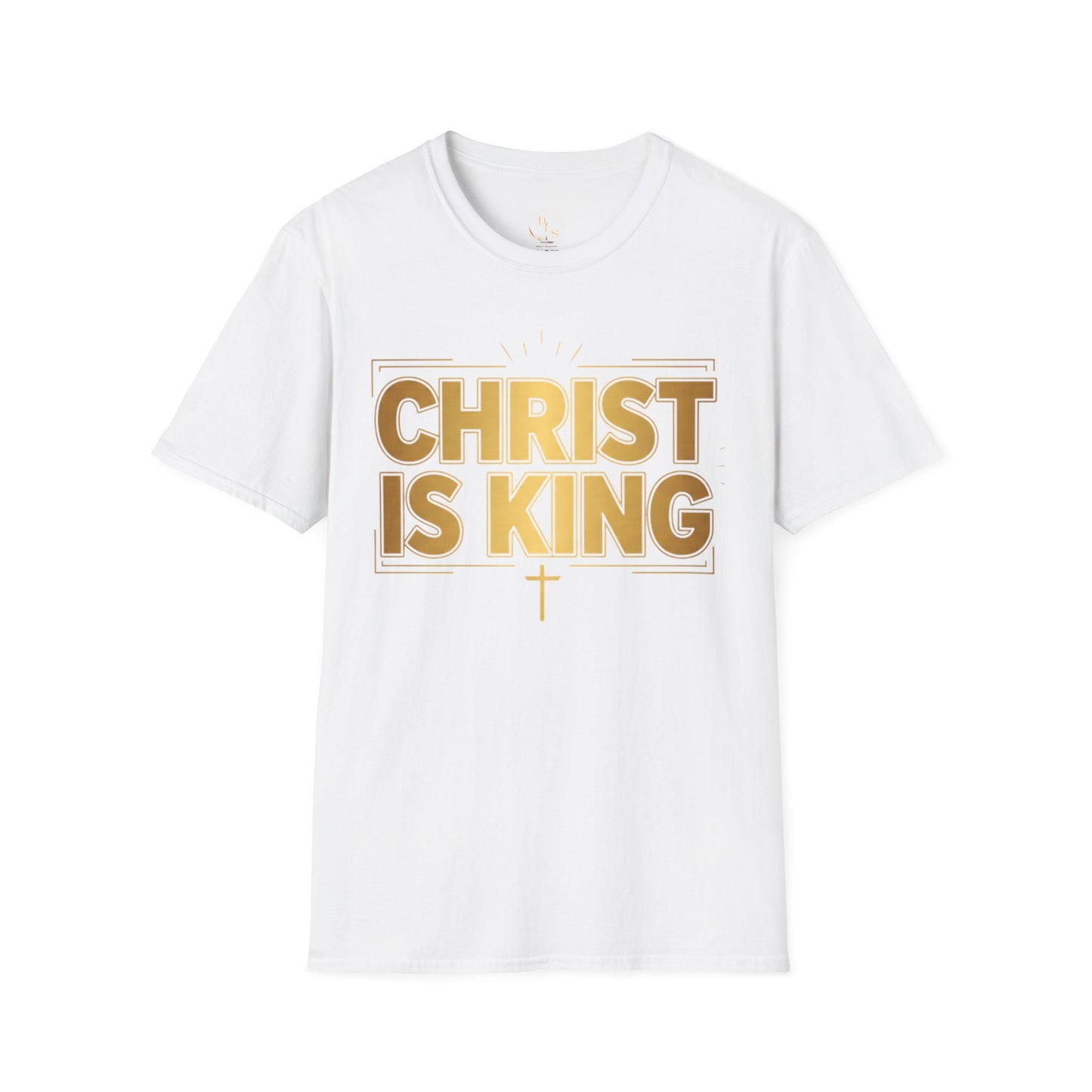 Christ Is King T-Shirt — Gold Foil Christian Faith Tee