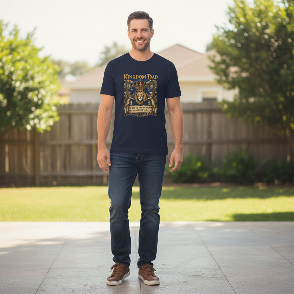 Kingdom Dad Lion T-Shirt — Faith & Family Christian Father's Day Tee