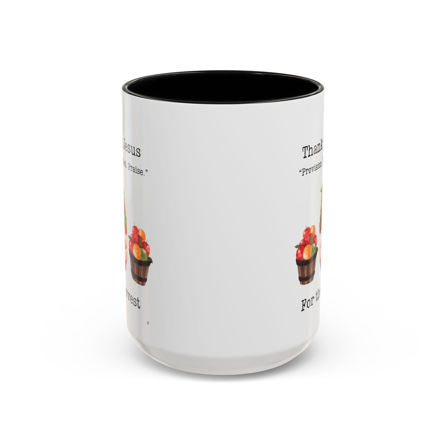 Thank You Jesus Harvest Coffee Mug - Inspirational Gift, Religious Mugs for Thanksgiving, Fall Decor, Kitchen Supplies, Christian Gifts