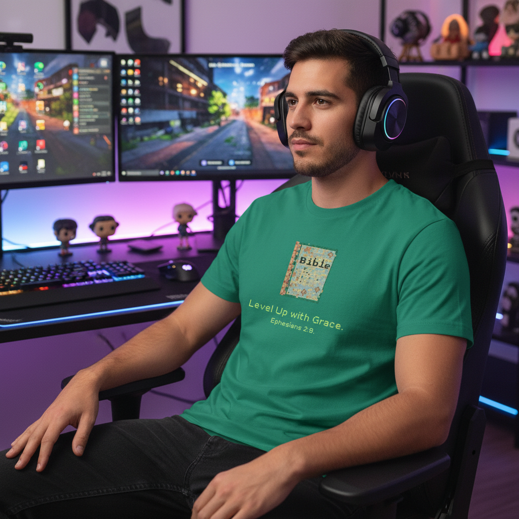 Level Up with Grace -  Jersey Short Sleeve Tee