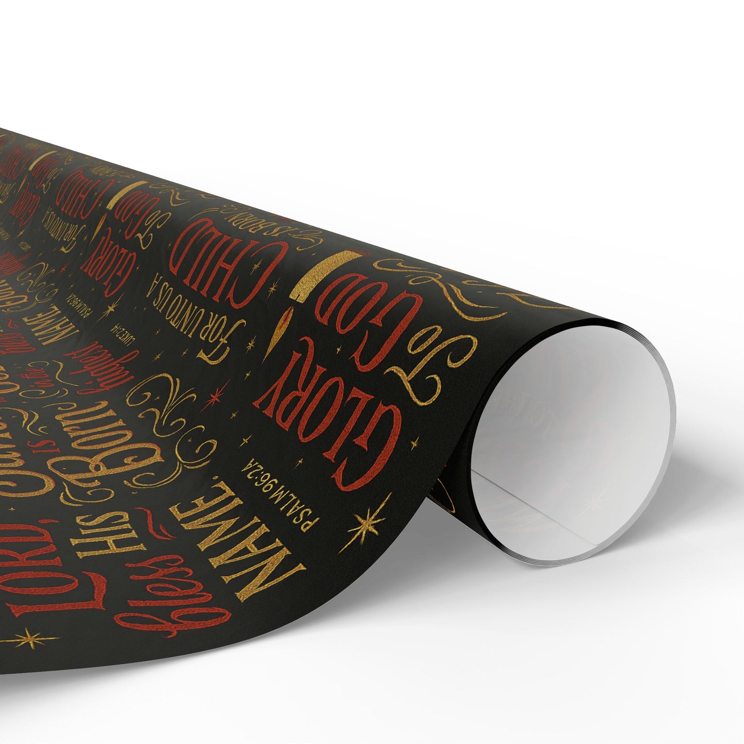 Christian Christmas Wrapping Paper — ‘Glory to God’ Religious Gift Wrap