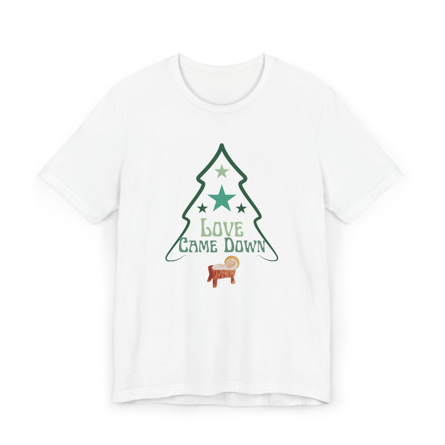 Christmas Tree T‑Shirt — "Love Came Down" Holiday Tee