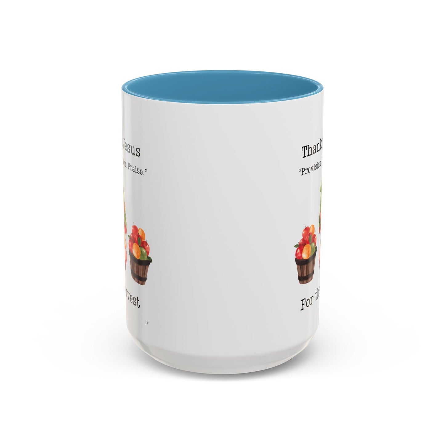 Thank You Jesus Harvest Coffee Mug - Inspirational Gift, Religious Mugs for Thanksgiving, Fall Decor, Kitchen Supplies, Christian Gifts