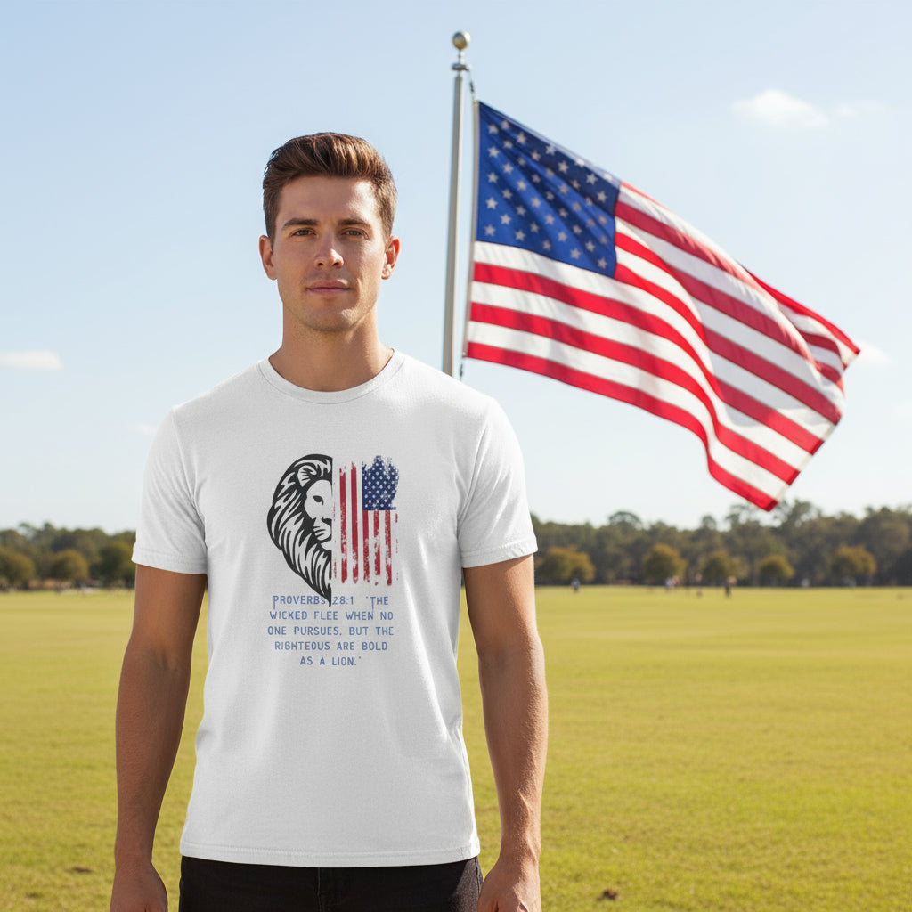 Proverbs 28:3 the wicked flee Short Sleeve Tee