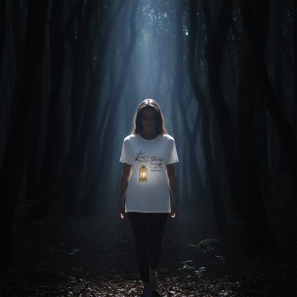 Shine through the seasons lantern cross shirt