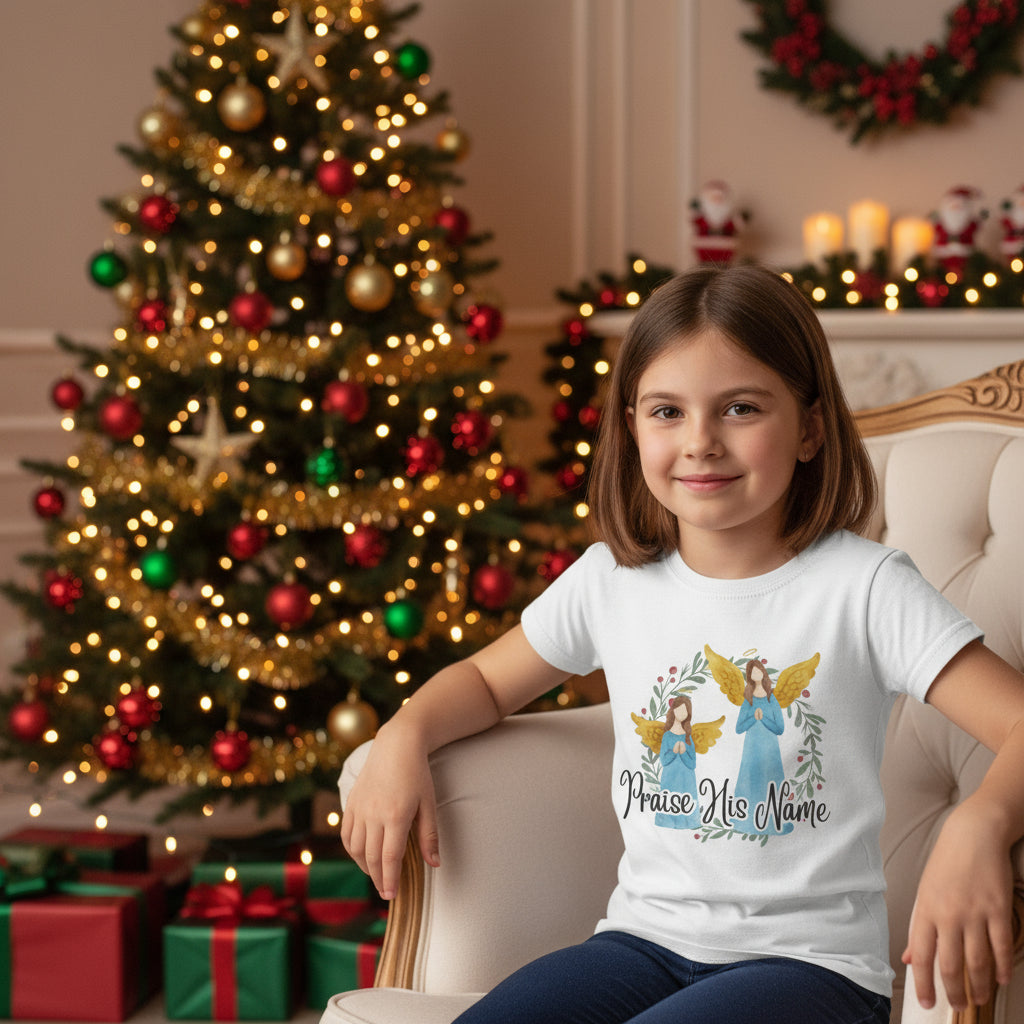 Classic Christmas Angel Tee - Praise His Name