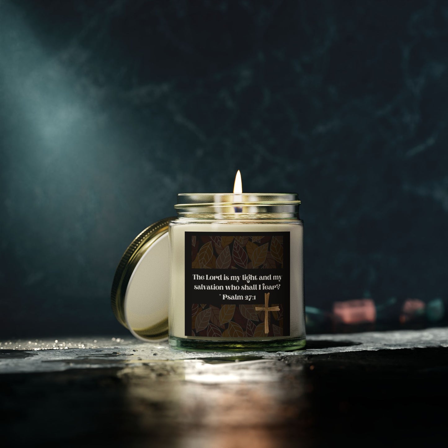 Faith-Inspired Scented Candles, Relaxation, Home Decor, Gifts for Friends, Self-Care, Psalms Verse, Spiritual Gifts