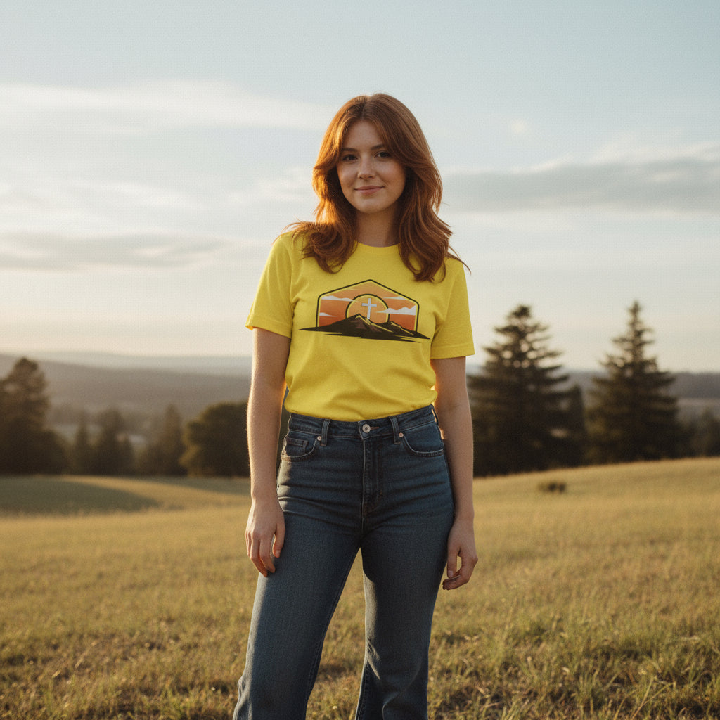 70s style Short Sleeve cross Tee