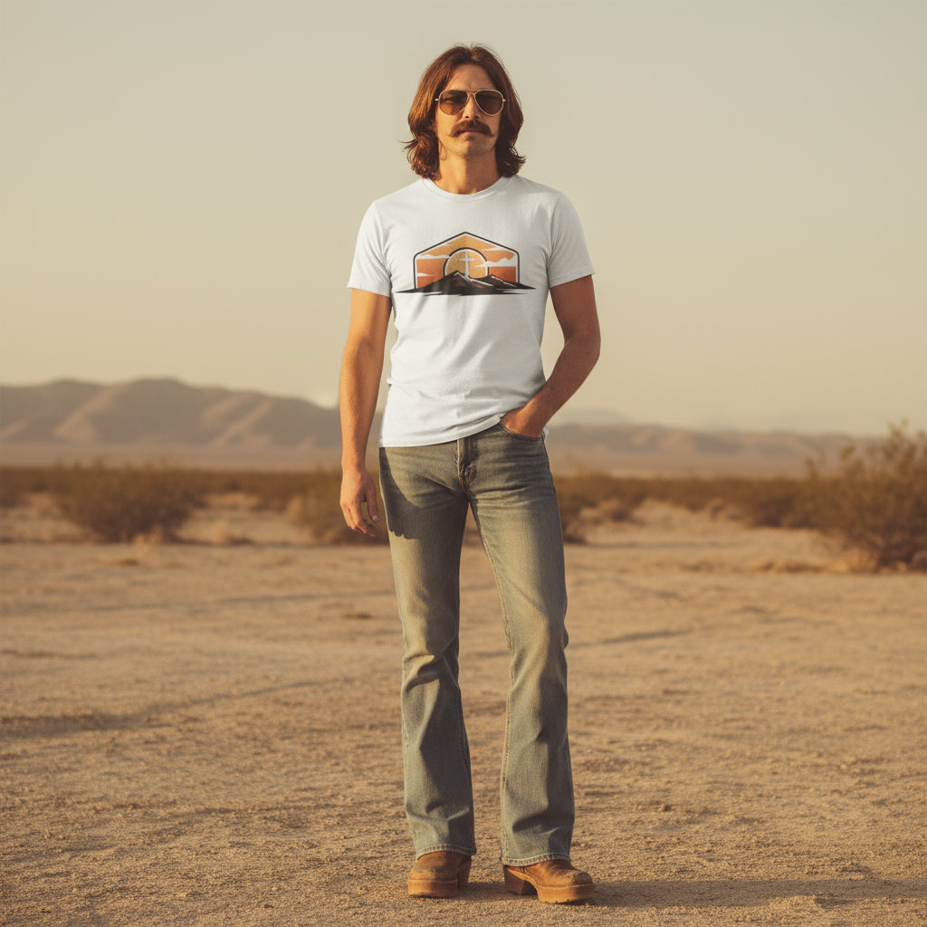 70s style Short Sleeve cross Tee