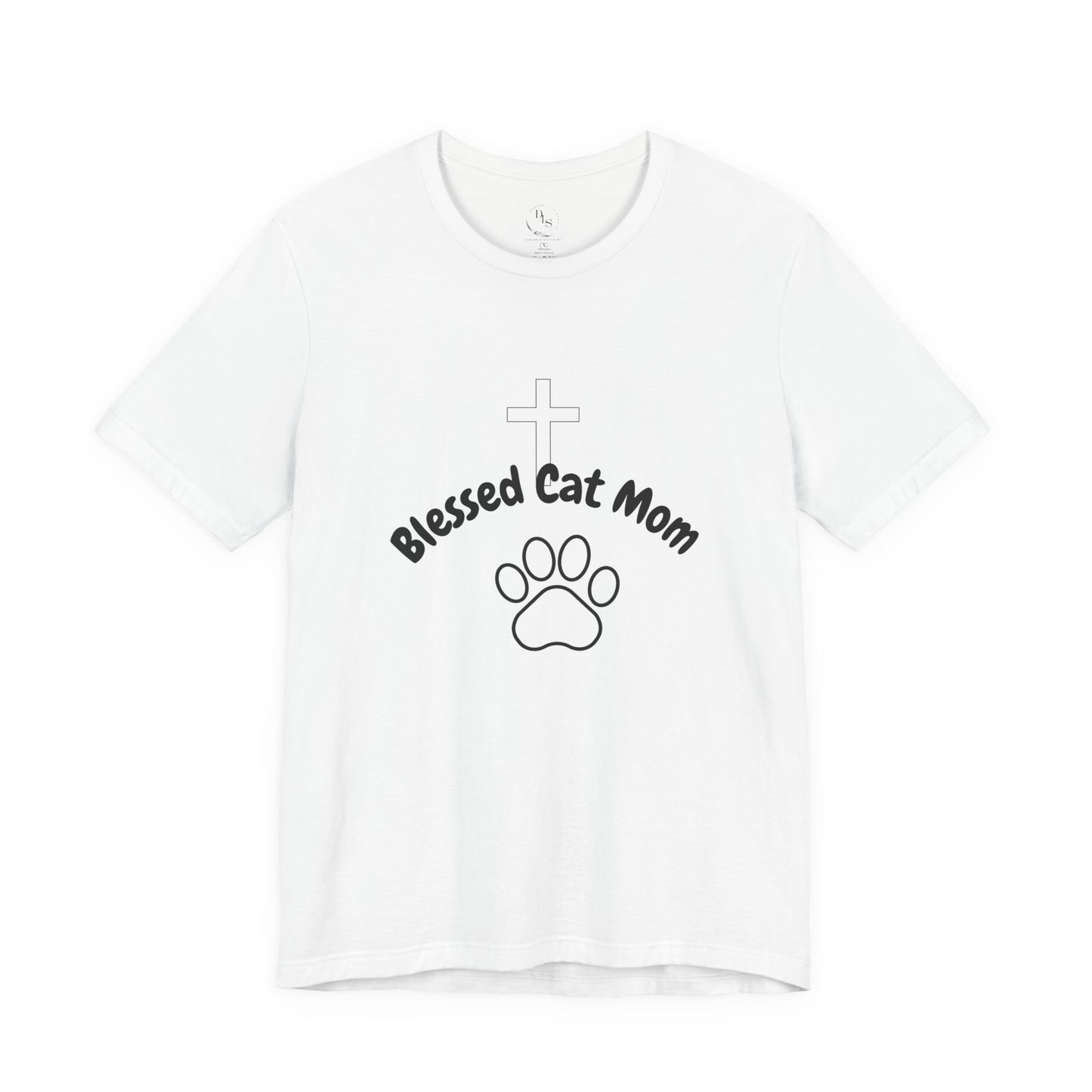 Blessed Cat Mom -  Jersey Short Sleeve Tee