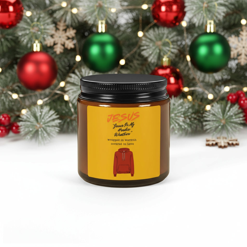 Scented Soy Candle (Multi-Size, Amber Jar)