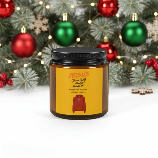 Scented Soy Candle (Multi-Size, Amber Jar)