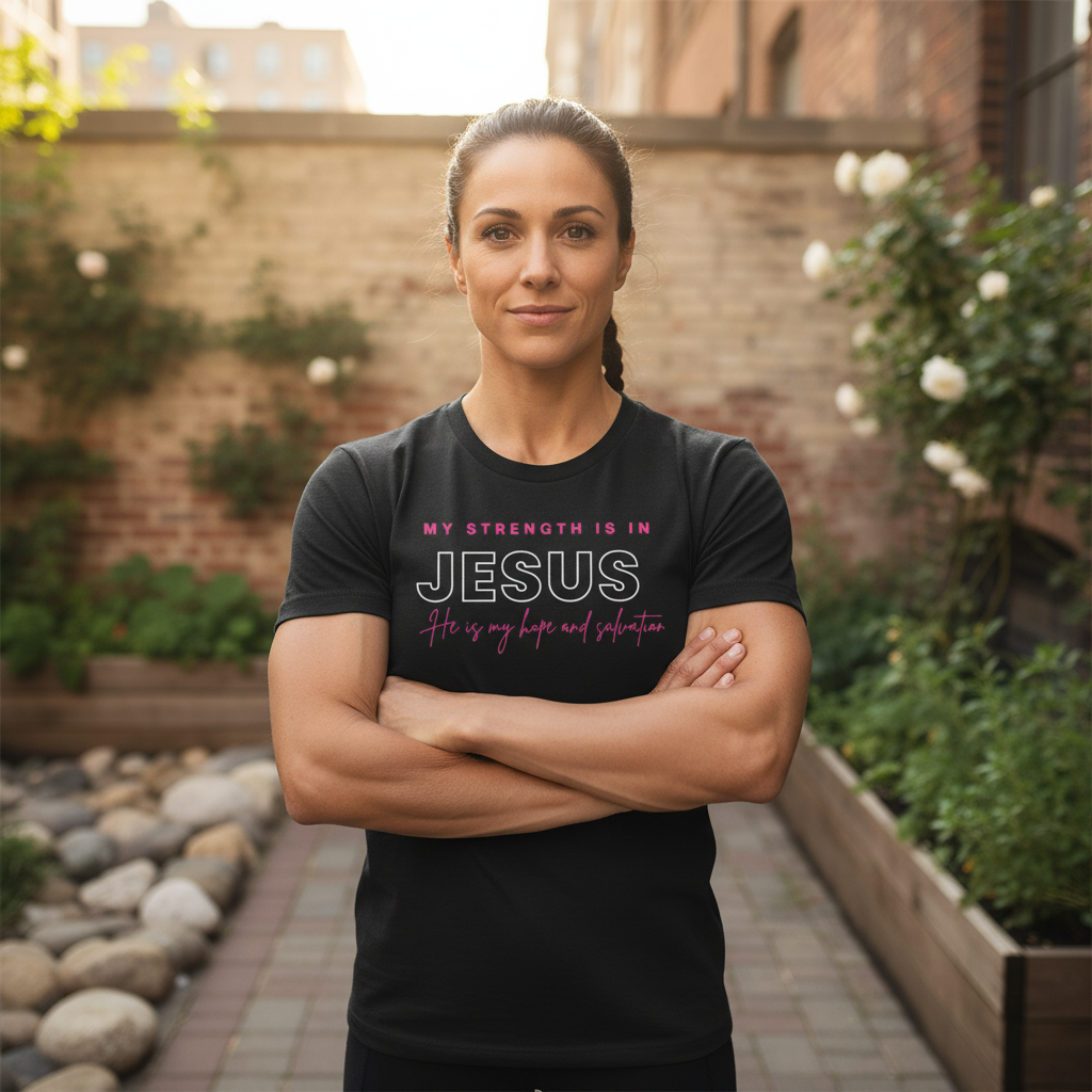 My strength is in Jesus - Short Sleeve Tee