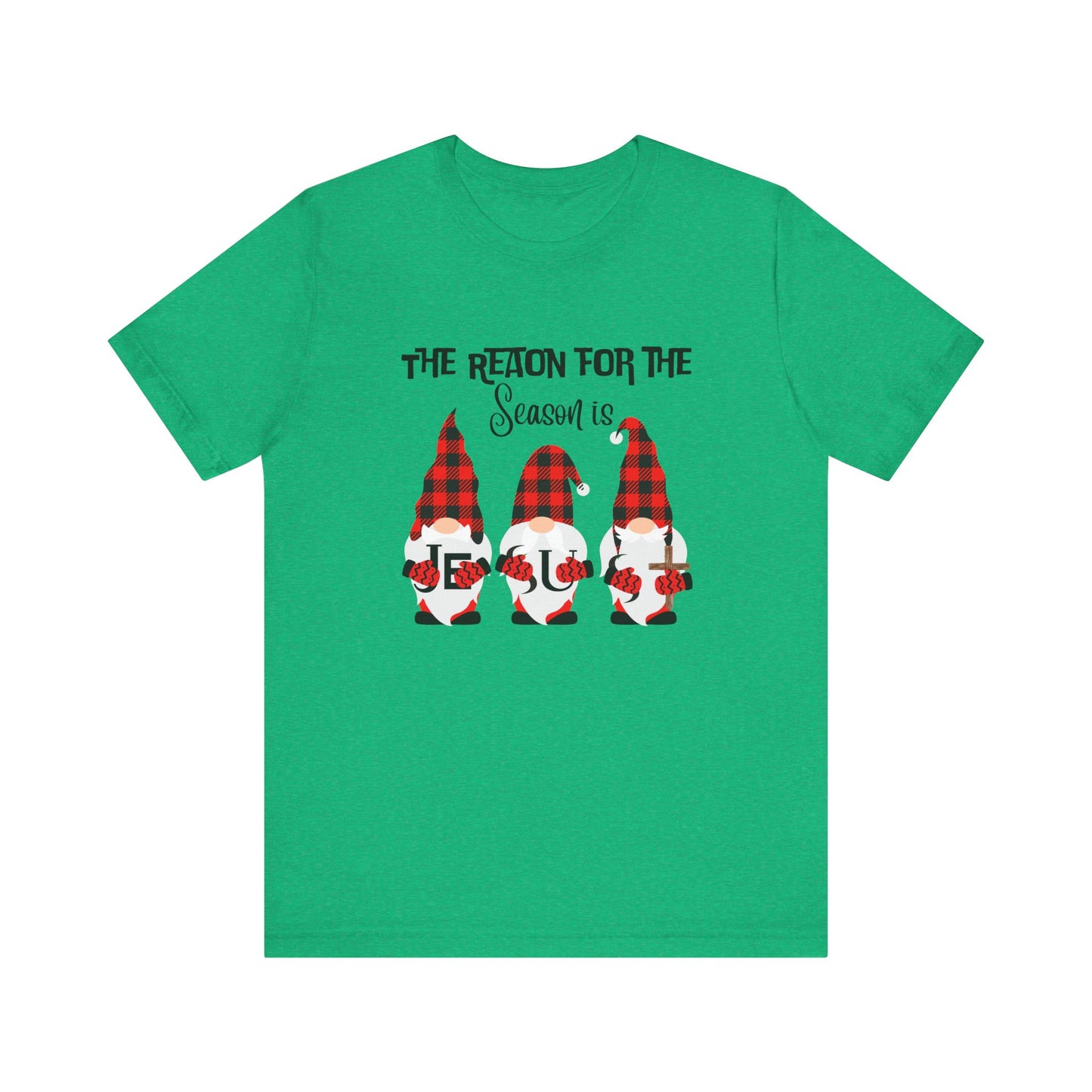 Gnome-themed Holiday Tee, Unisex Jersey Short Sleeve T-Shirt, Perfect for Christmas, Family Gatherings, Holiday Parties, Gift for Him/Her
