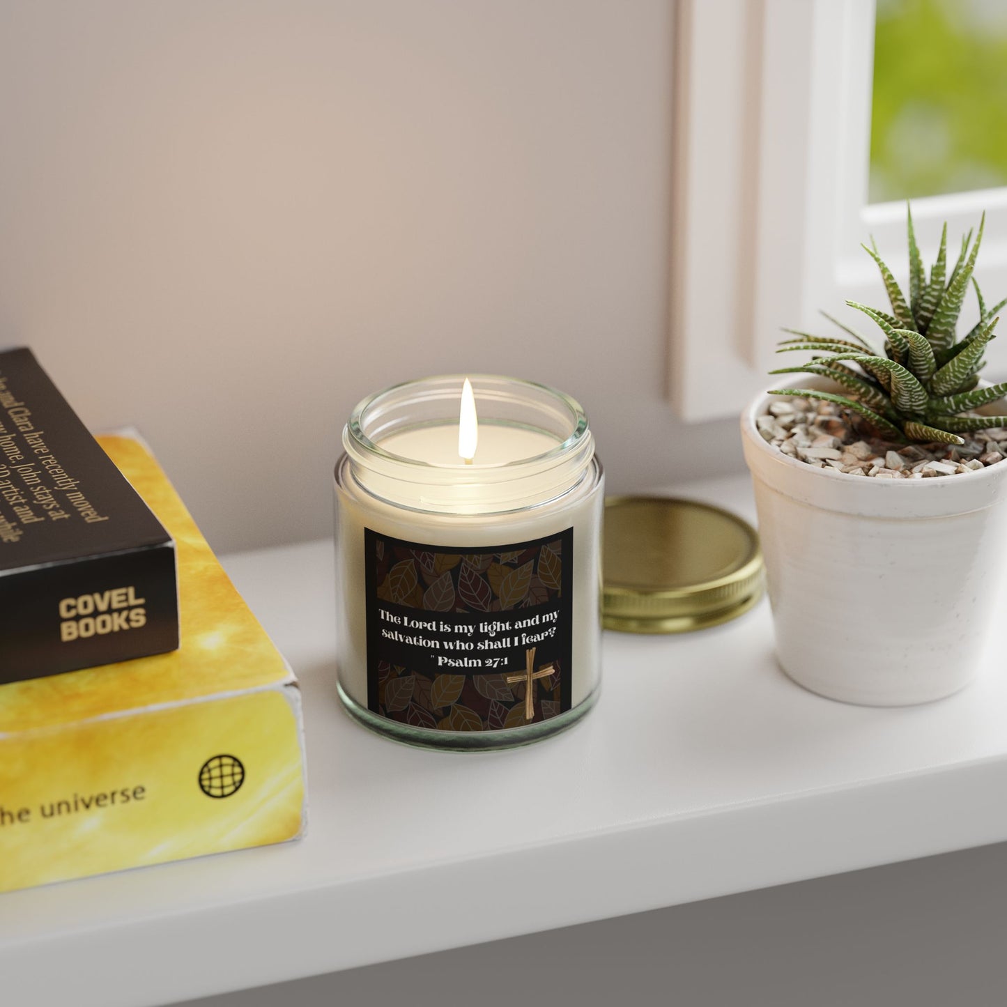 Faith-Inspired Scented Candles, Relaxation, Home Decor, Gifts for Friends, Self-Care, Psalms Verse, Spiritual Gifts