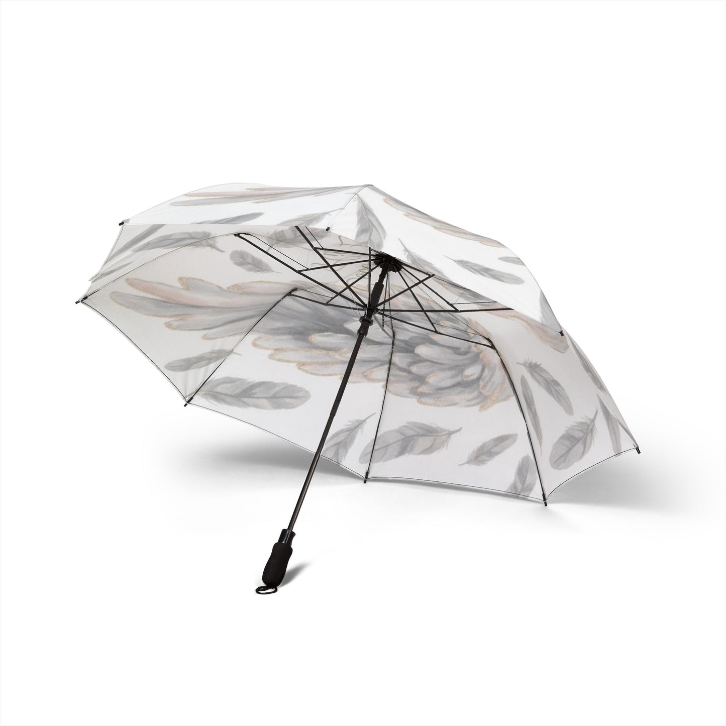 Covered in His Love - Feather Design Foldable Umbrella - Stylish and Practical
