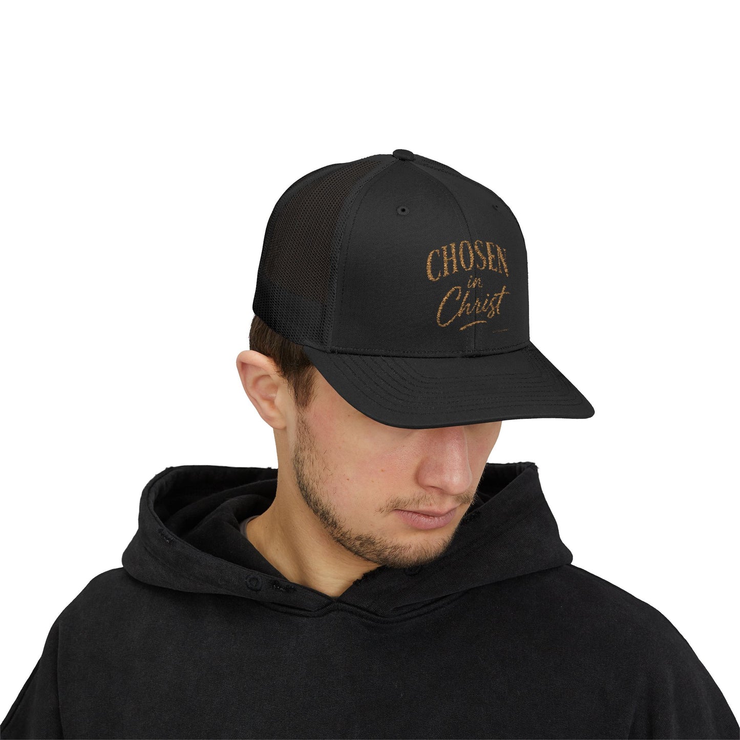 Chosen in Christ Snapback Trucker Hat — Christian Faith Baseball Cap