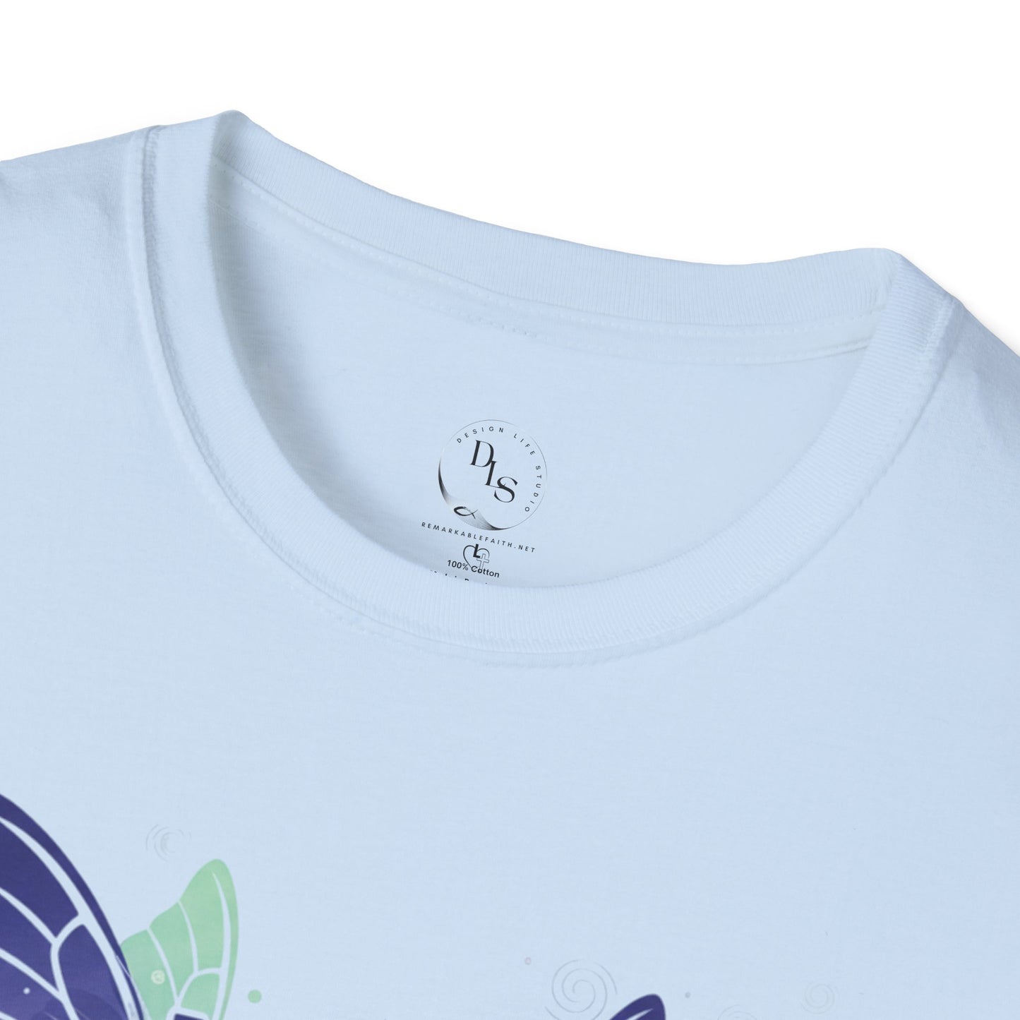 New Creation Butterfly Cross T-Shirt — 2 Corinthians 5:17 Christian Tee