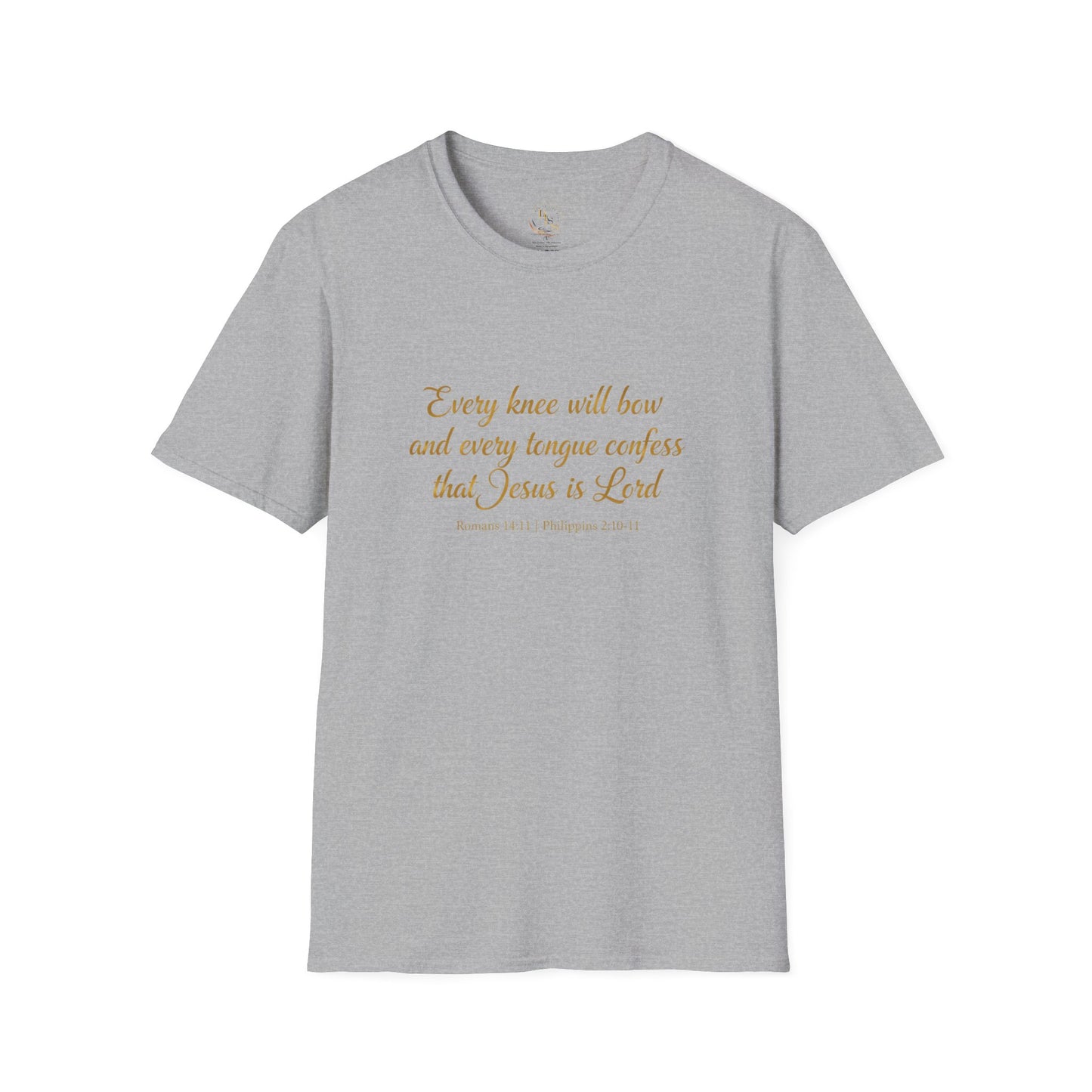 Every Knee Will Bow T-Shirt — Philippians 2:10 Christian Faith Tee