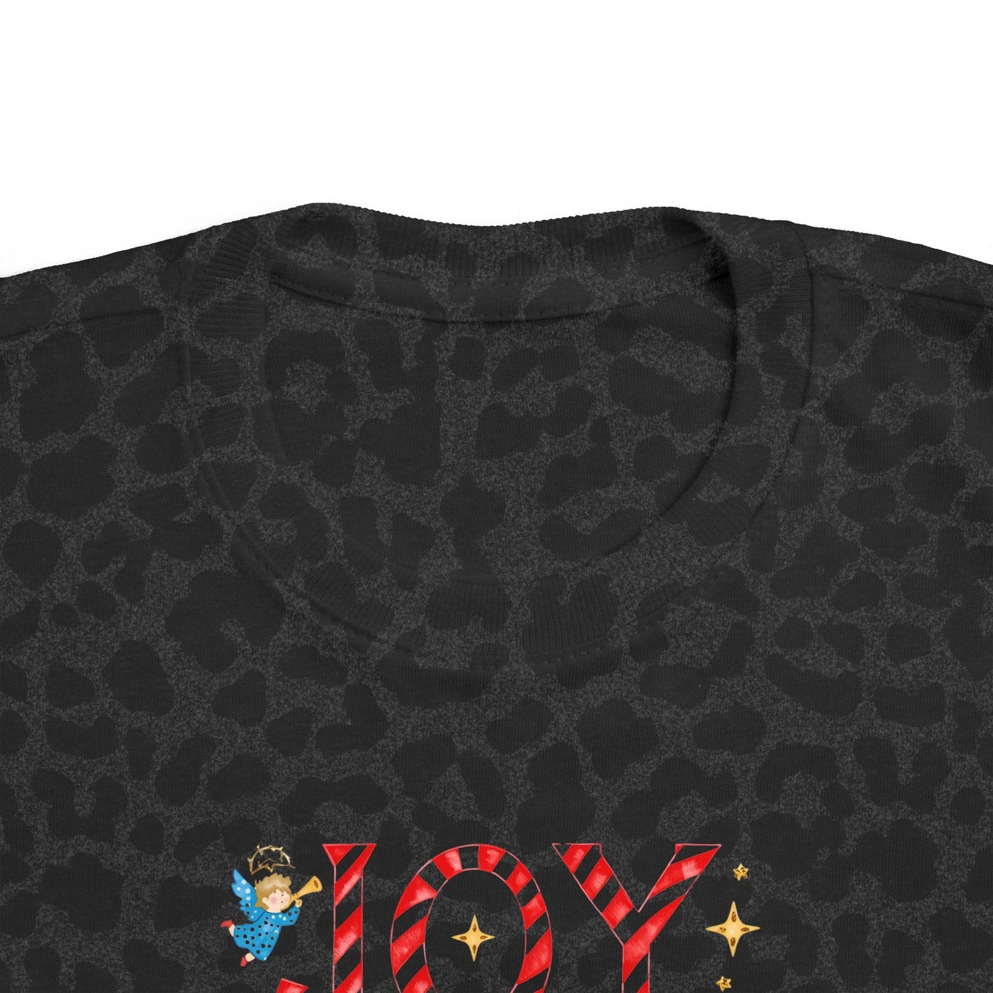 Joy to the World Toddler T-Shirt — Festive Candy Cane Christmas Tee