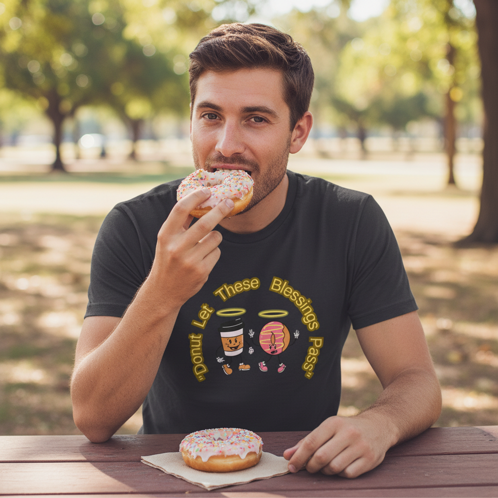 Donut, let these blessings pass you buy. Jersey Short Sleeve Tee