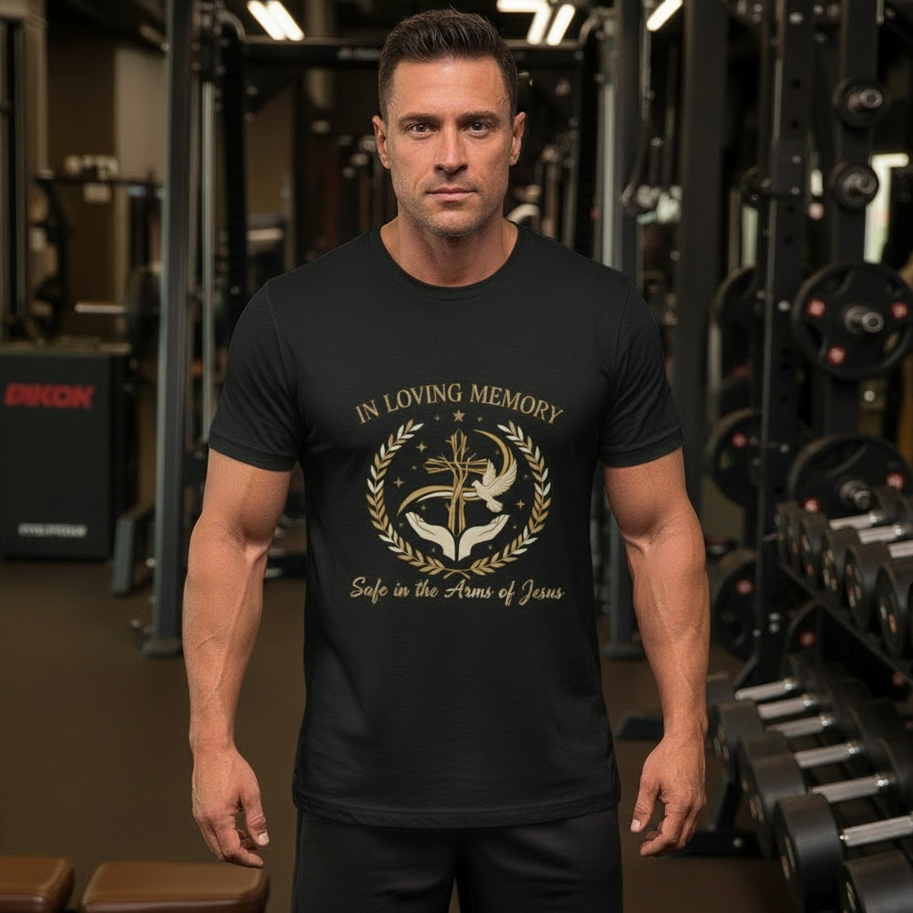 Memorial Cross Tee — "In Loving Memory" Tribute Shirt