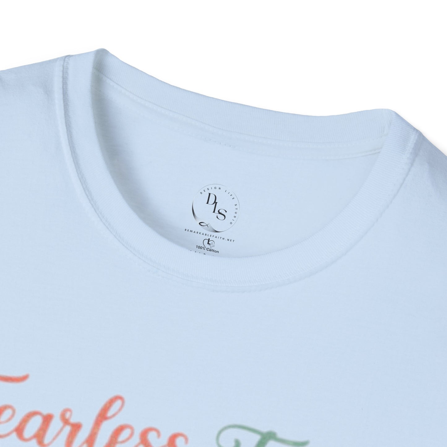 Fearless Faith Lion T-Shirt — Cute Floral Lion Christian Tee