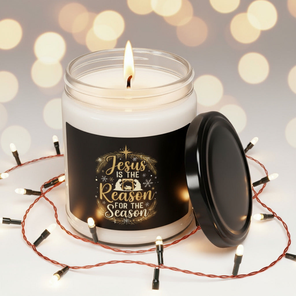 Jesus Reason for the Season Scented Soy Candle - 9oz