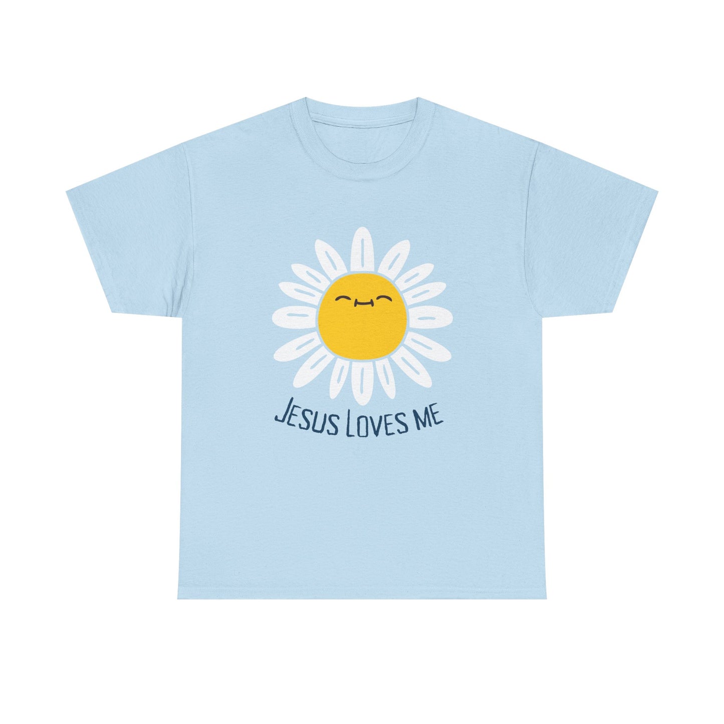 Jesus Loves Me Heavy Cotton Tee