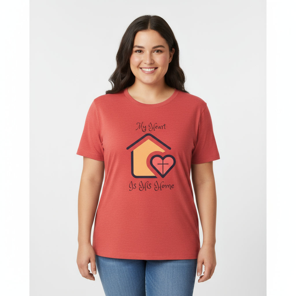 My Heart His Home Jersey Short Sleeve Tee