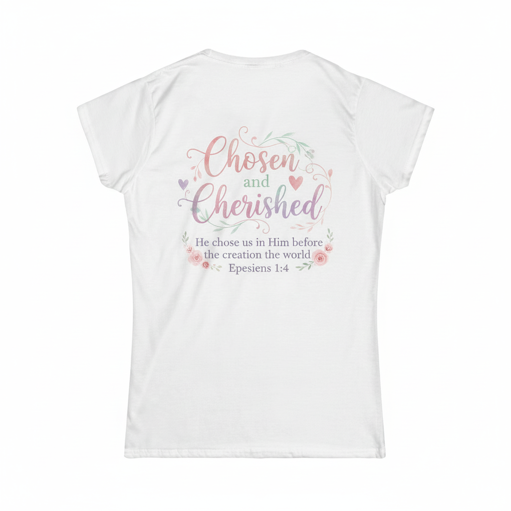 God Is Within Her Floral Women's Tee — Psalm 46:5 Inspirational Fall Shirt