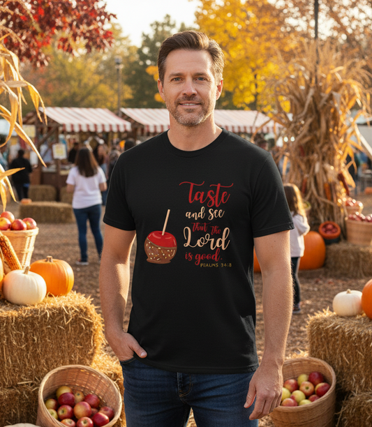 Taste & See That the Lord Is Good T-Shirt | Psalms 34:8 Christian Apparel