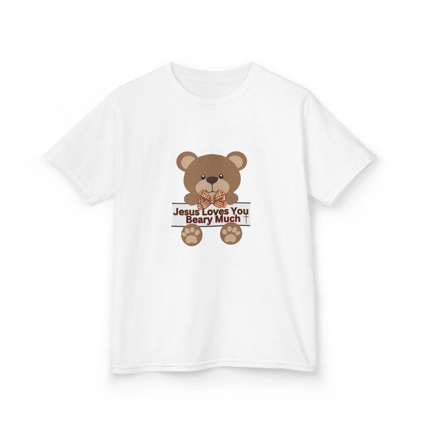 Jesus Loves Me Beary Much - Kids Heavy Cotton™ Tee