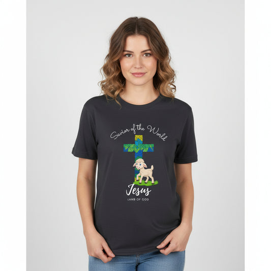 Jesus us the savior of the world t shirt Sleeve Tee