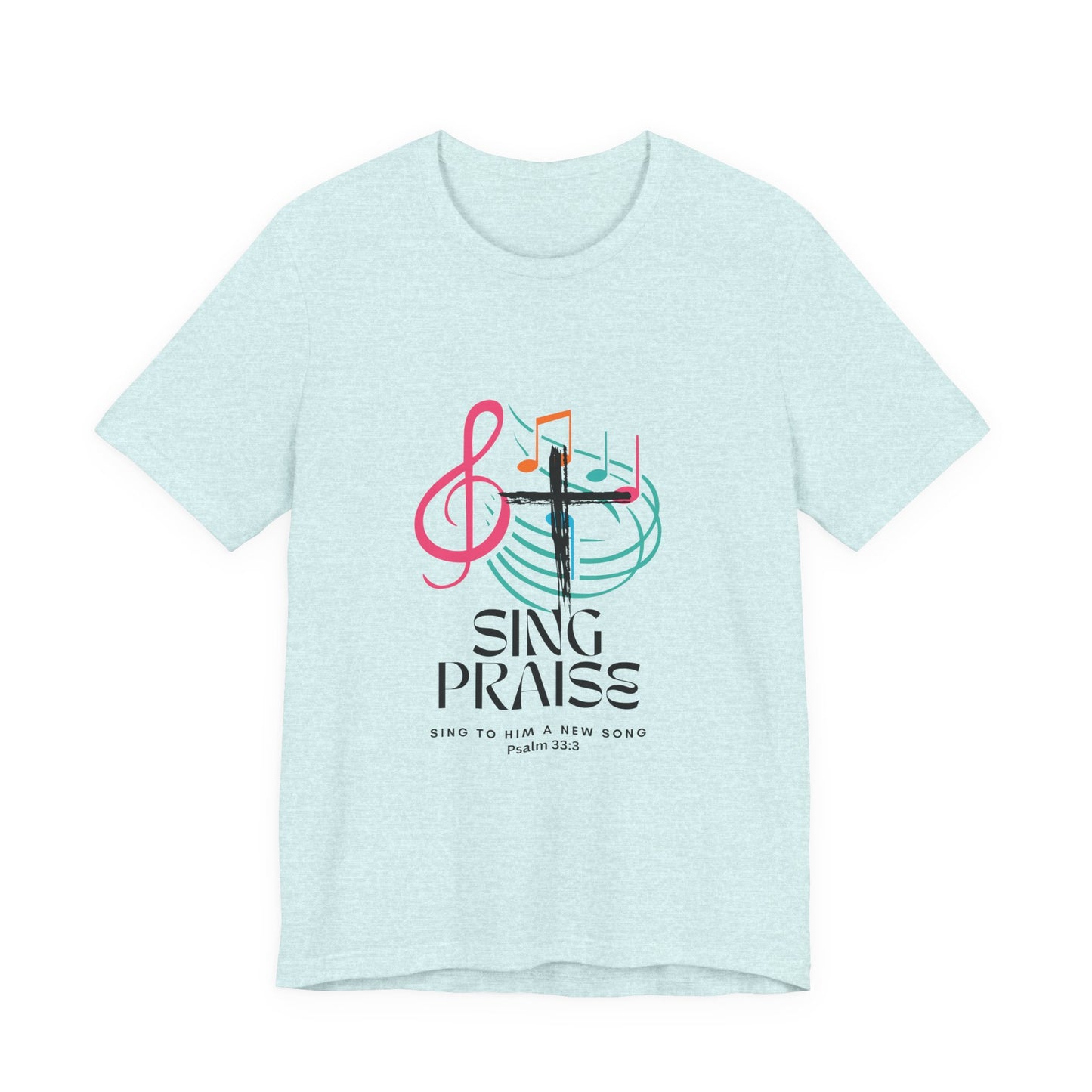 Praise Music Tee, Ideal for Church Events, Faith-Based Gifts, Relaxed Weekend Wear, Uplifting Message Shirt, Perfect for Christians