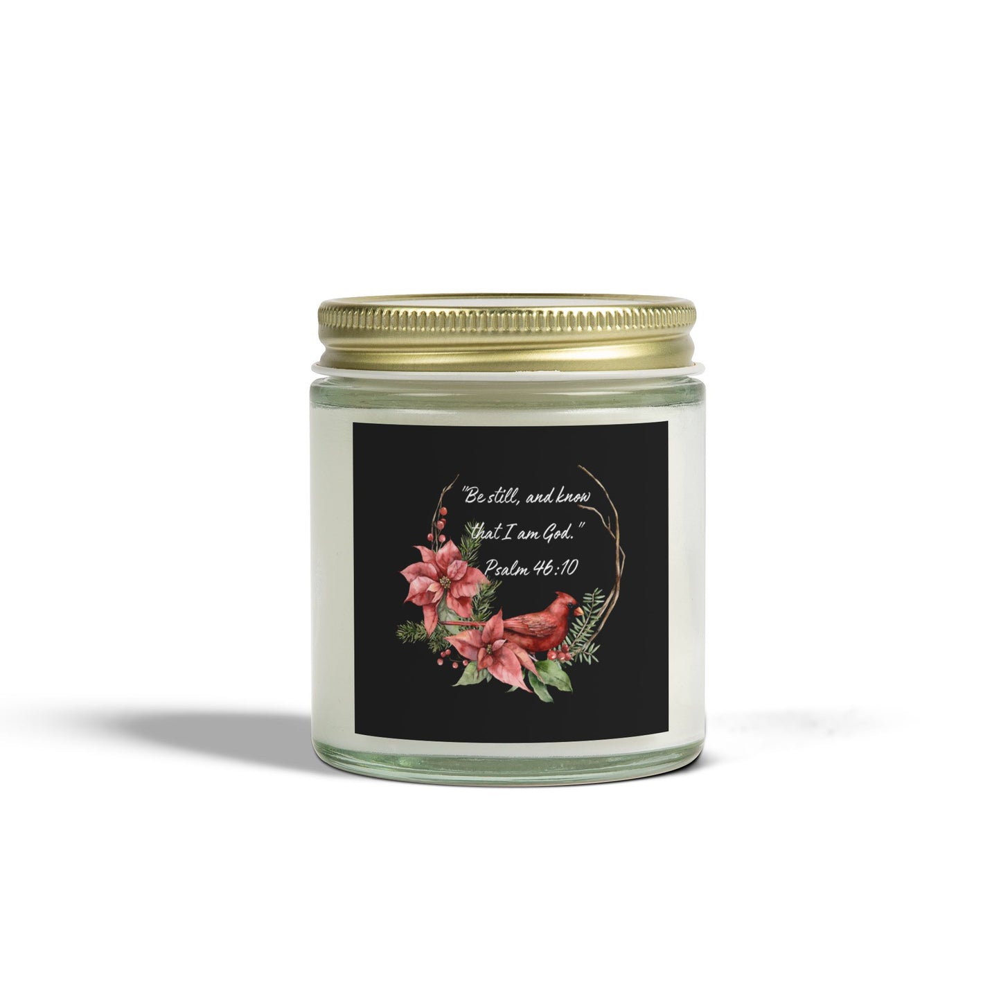 Be Still Cardinal Candle Scented Candles, Coconut Apricot Wax (4oz, 9oz)